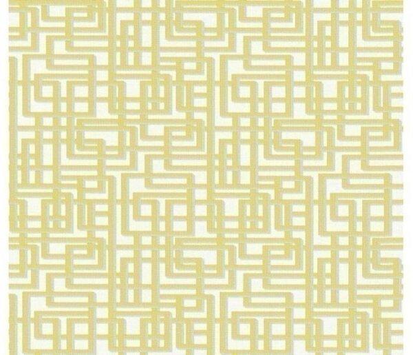 A.S. Création | Vliesová tapeta na zeď Palila 36312-4 | 0,53 x 10,05 m | žlutá, bílá