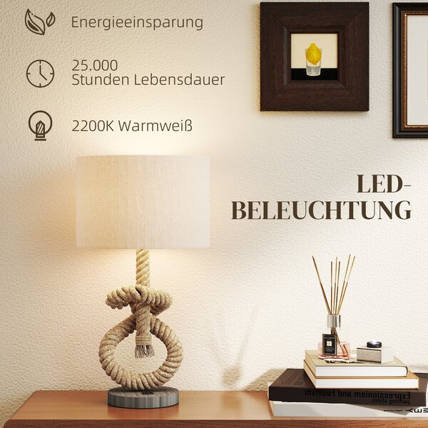 Stolní lampa s USB portem, dekorativní, námořní styl B31-462V90CW
