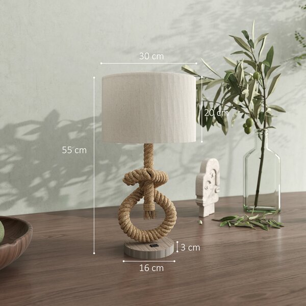 Stolní lampa s USB portem, dekorativní, námořní styl B31-462V90CW