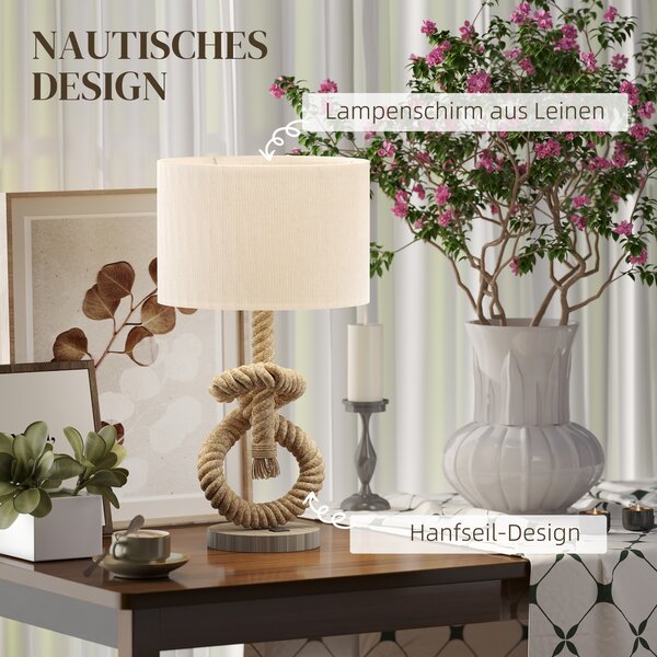Stolní lampa s USB portem, dekorativní, námořní styl B31-462V90CW