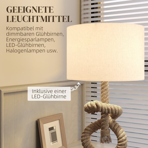 Stolní lampa s USB portem, dekorativní, námořní styl B31-462V90CW