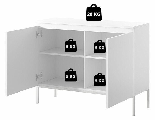 Skříňka Bennasi B2 (béžová + černá). Akce -12%
