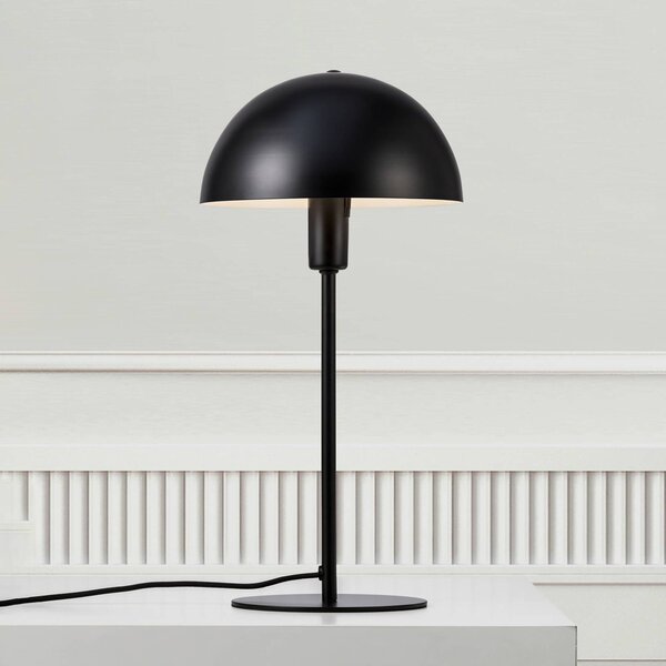 Nordlux Stolní lampa Ellen 20, černá, kov, objímka E14, Černá, Obývací pokoj / jídelna, kov, Skandinávský