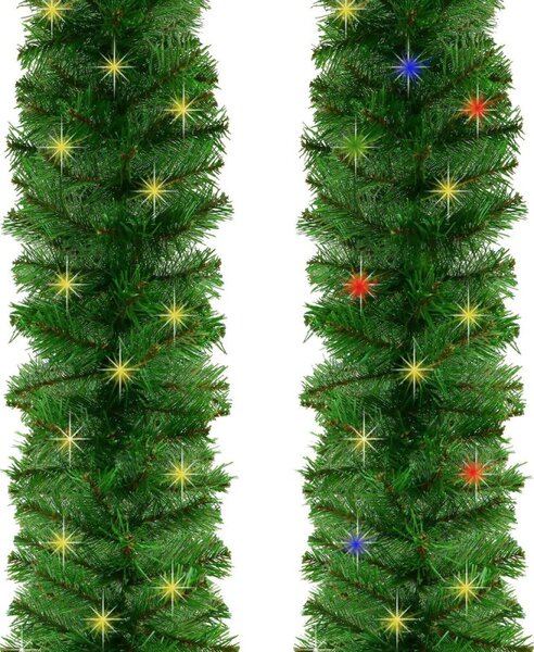 Vánoční řetěz LED Girlanda z větviček 2,7m SPRINGOS CA1442 zelený
