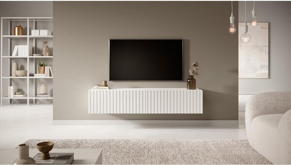 TV skříňka/stolek Tenessie 138 (bílá). Akce -14%