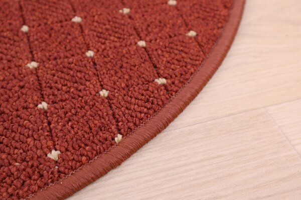 Condor Carpets, AKCE: 300x300 (průměr) kruh cm Kusový koberec Udinese terra kruh, oranžová, chodba / předsíň