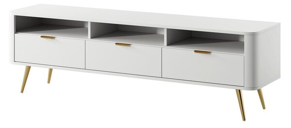 TV skříňka/stolek Ovenia O1 (bílá). Akce -17%