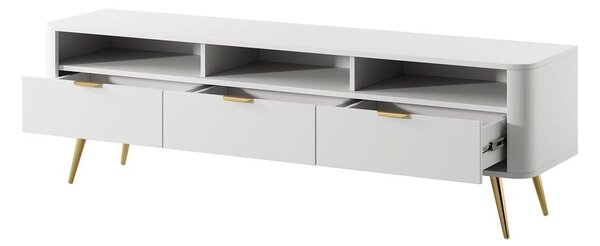 TV skříňka/stolek Ovenia O1 (bílá). Akce -17%