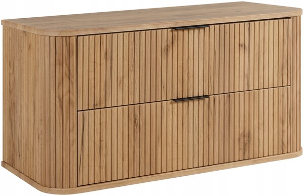 Koupelnová skříňka pod umyvadlo Rodan dub craft zlatý 2 zásuvky
