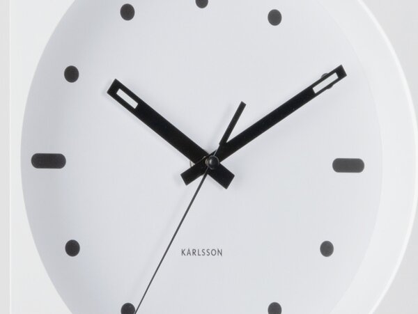 Designové nástěnné hodiny 6111WH Karlsson 25cm