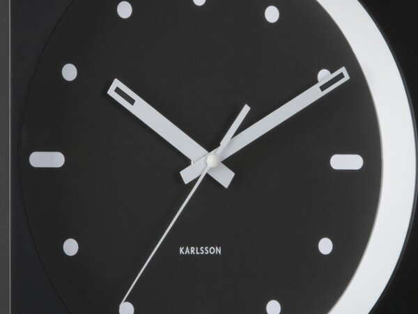 Designové nástěnné hodiny 6111BK Karlsson 25cm