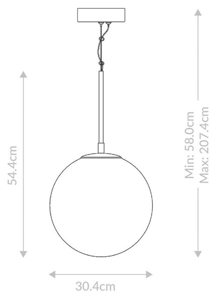 STROPNÍ ZÁVĚSNÉ LED SVÍTIDLO, 30,4/58 cm Elstead Lighting - Online Only svítidla, Online Only