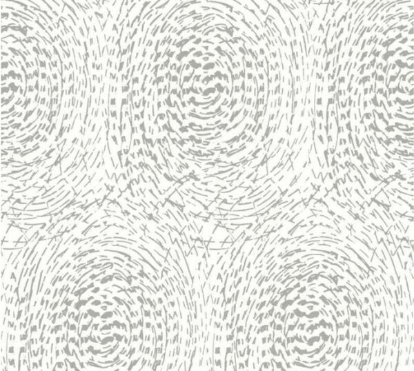 A.S. Création | Vliesová tapeta na zeď Alpha 33373-2 | 0,53 x 10,05 m | metalická, bílá