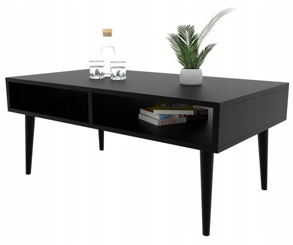 Konferenční stolek Malecki Meble obdélníkový 90 x 50 x 45 cm černý