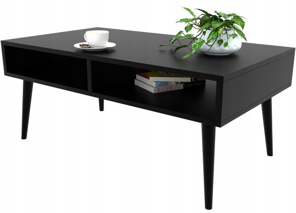 Konferenční stolek Malecki Meble obdélníkový 90 x 50 x 45 cm černý