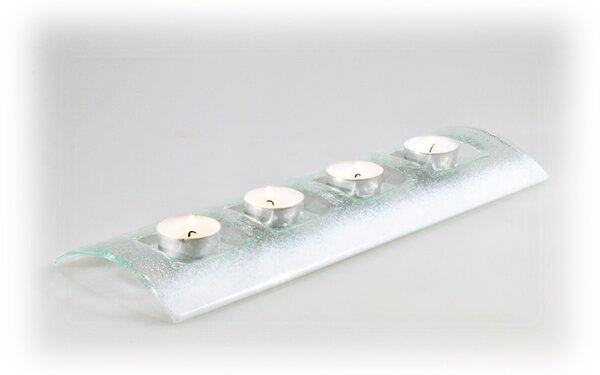 BDK-GLASS 1ks Svíčka kostka 4cm - modrá