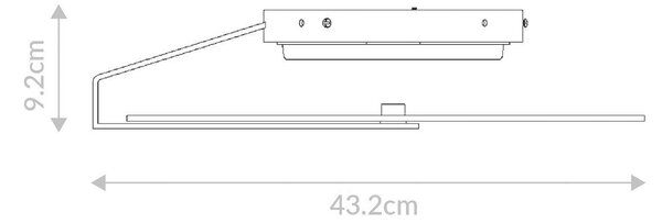 NÁSTĚNNÉ LED SVÍTIDLO, 43,2/9,2 cm Elstead Lighting - Online Only svítidla, Online Only