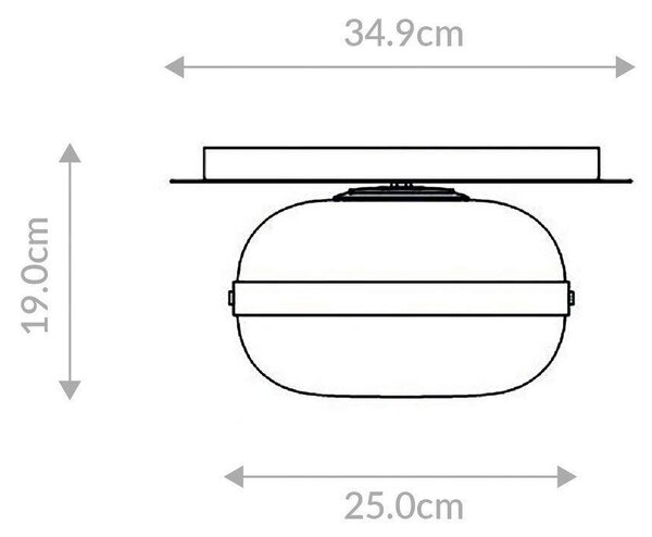 STROPNÍ SVÍTIDLO, 25/19 cm Elstead Lighting - Online Only svítidla, Online Only