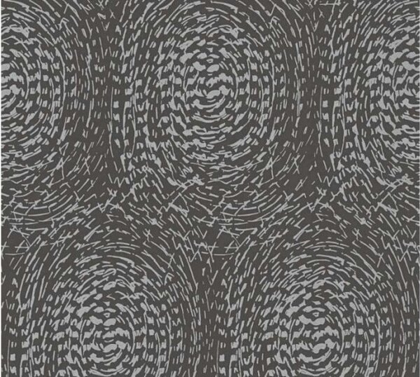 A.S. Création | Vliesová tapeta na zeď Alpha 33373-4 | 0,53 x 10,05 m | metalická, černá