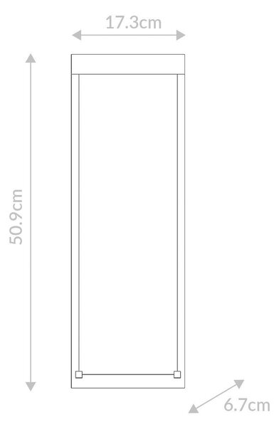 VENKOVNÍ NÁSTĚNNÉ SVÍTIDLO, 50,9/17,3/6,7 cm Elstead Lighting - Online Only svítidla, Online Only