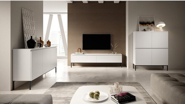 Skříňka Bennasi B1 (bílá + černá). Akce -11%