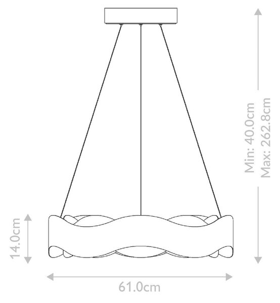 LUSTR, 61/40 cm Elstead Lighting - Online Only svítidla, Online Only