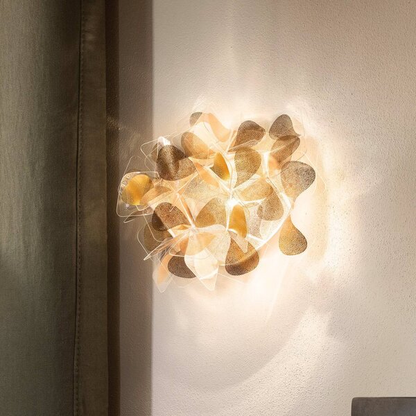 Slamp Clizia Mama Non nástěnné 32x28cm zlatá, stmívatelný, Mosaz / zlato, Obývací pokoj / jídelna, Plast, Design
