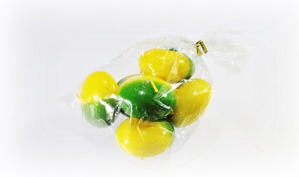 BDK-GLASS Plovoucí svíčka 6ks - žluto-zelená