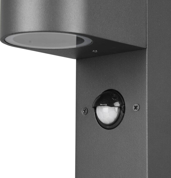 Trio Lighting Osvětlení cesty Roya, senzor pohybu, antracit, stmívatelný, Černá, Hliník, Moderní