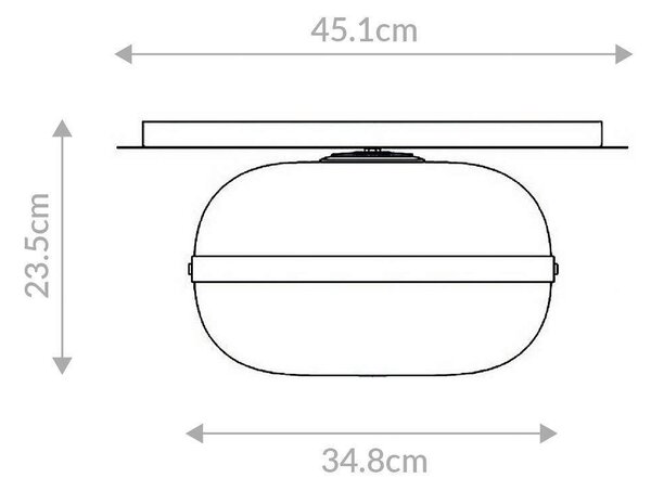 STROPNÍ SVÍTIDLO, 34,8/23,5 cm Elstead Lighting - Online Only svítidla, Online Only