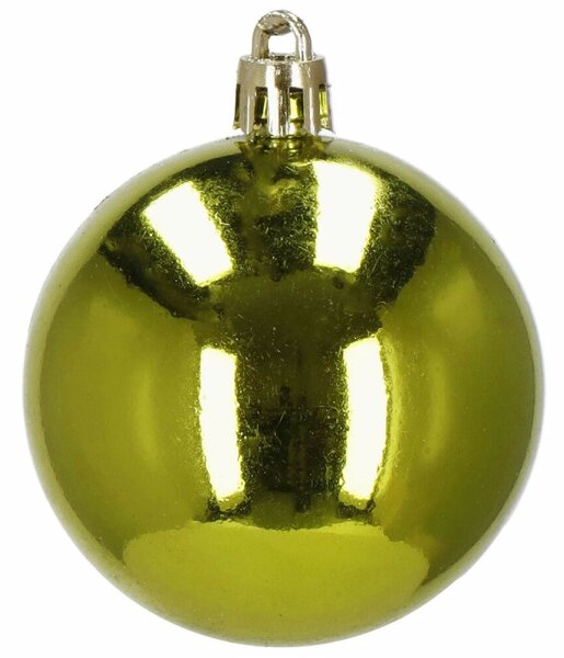 Vánoční baňky červeno-zlaté mix - 6cm, sada 30ks