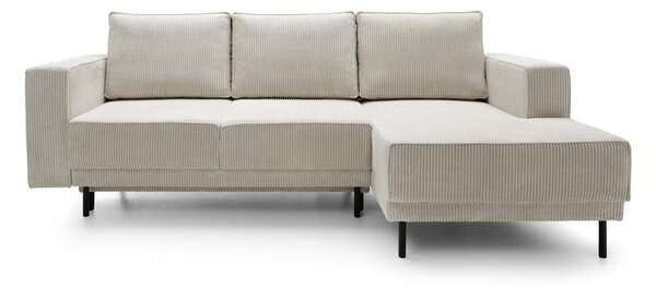 Rohová sedací souprava Rodriguez mini (P) (béžovošedá + černá)