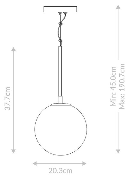 STROPNÍ ZÁVĚSNÉ LED SVÍTIDLO, 20,3/45 cm Elstead Lighting - Online Only svítidla, Online Only