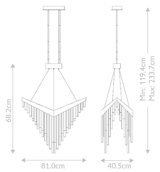 LUSTR, 81/119,4 cm Elstead Lighting - Online Only svítidla, Online Only