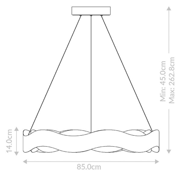 LUSTR, 85/45 cm Elstead Lighting - Online Only svítidla, Online Only
