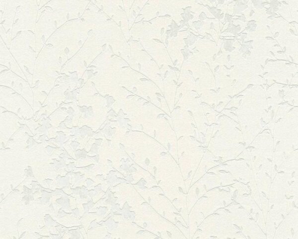 Vliesová tapeta na zeď Black And White 4 36082-4 | 0,53 x 10,05 m | krémová, bílá, metalická | A.S. Création