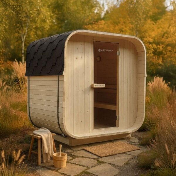 Zahradní sauna Cube pro 2 osoby s kamny 3,6 kW