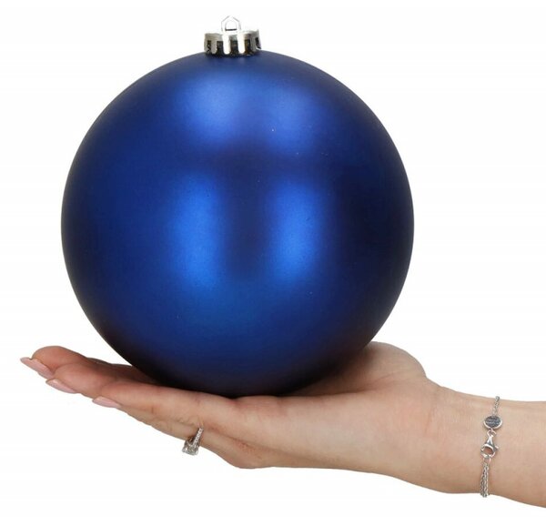Vánoční baňky XXL modré mix - 15cm, sada 2ks