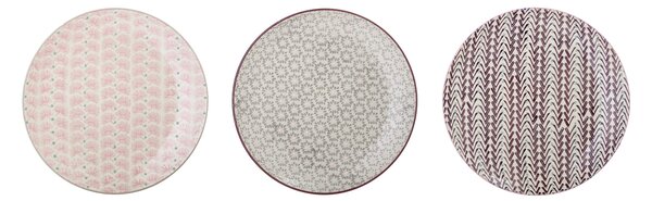 Keramický talíř Maya Plate 22 cm - 3 druhy C - cik cak
