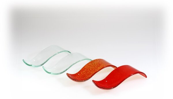 BDK-GLASS Skleněná lžička na raut - červená