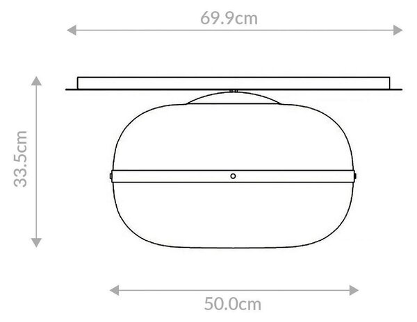 STROPNÍ SVÍTIDLO, 50/33,5 cm Elstead Lighting - Online Only svítidla, Online Only