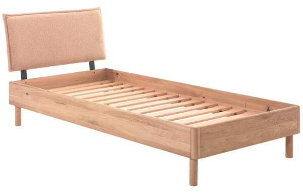Vipack Dubová postel Forrest 90 x 200 cm s boucle čelem