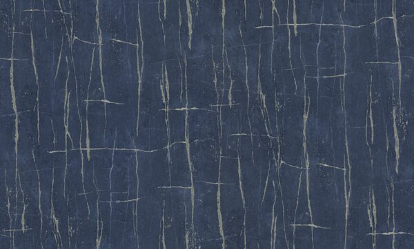 Luxusní modro-zlatá vliesová tapeta, imitace popraskané omítky, 86048, Valentin Yudashkin 5, Emiliana Parati