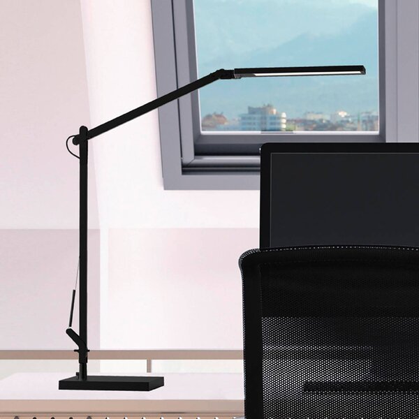 Müller-Licht Stolní lampa Cala LED, stmívatelná, černá, stmívatelný, Černá, Pracovna / kancelář, kov