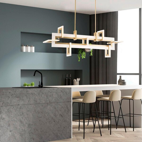 ZÁVĚSNÉ LED SVÍTIDLO, 86 W, 122,8/50/23,1 cm Elstead Lighting - Online Only svítidla, Online Only