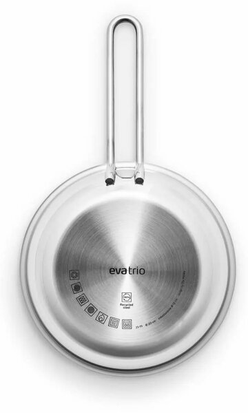 Eva Trio Stainless Steel Nerezová pánev 20 cm, bez povrchové úpravy, čistá ocel, na indukci, do trouby, pro prudké restování, Eva Solo