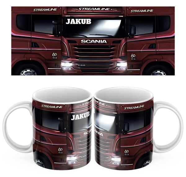 Keramický hrnek s motivem kamionu Scania 2 450ml