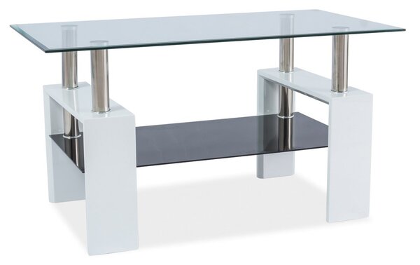 Konferenční stolek LISA III - bílý lak