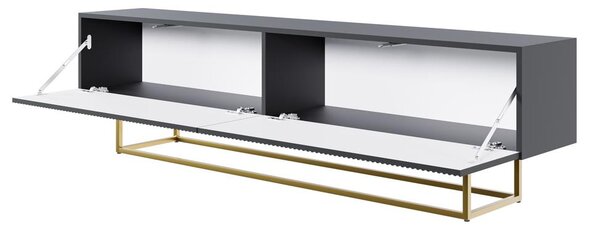 TV skříňka/stolek Vertigo V2 (černá). Akce -8%