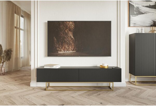 TV skříňka/stolek Vertigo V2 (černá). Akce -8%